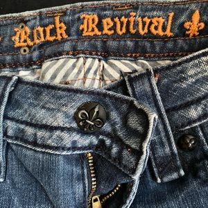 Rock Revival Cropped Denim